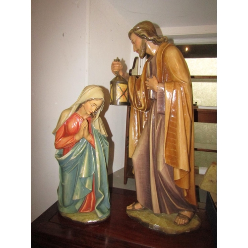 1083 - Two Figures Mary and Jesus Tallest 28 Inches High Approximately