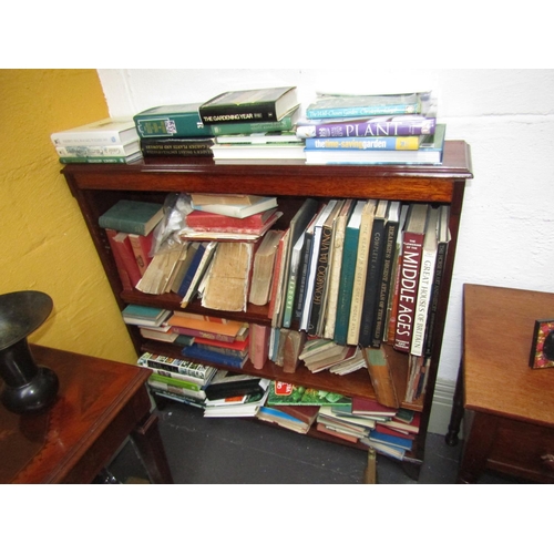 1095 - Edwardian Open Form Floor Bookcase Approximately 4ft Wide