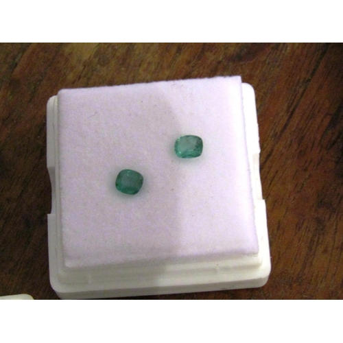 247 - Pair of Oval Cut Emeralds Each Approximately 1 Carat Weight