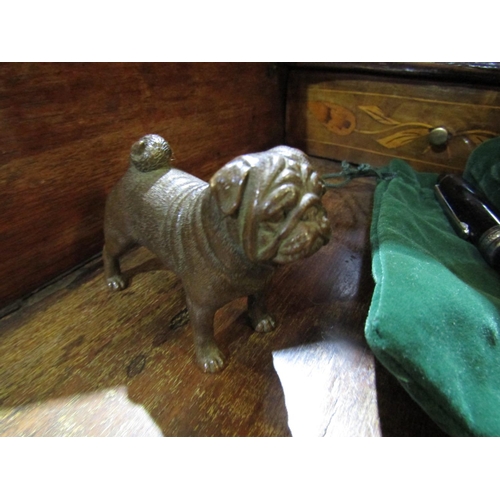 72 - Vienna Cold Painted Bronze Figure of Pug Approximately 3 Inches Wide