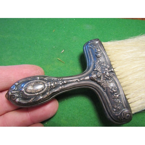 513 - Solid Silver Handled Dining Table Brush Good Original Condition with Further Embossed Cupid Head Dec... 