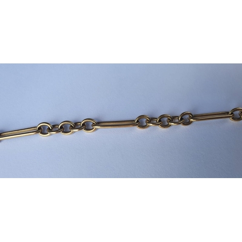 526 - Antique 9 Carat Yellow Gold Ladies Bracelet