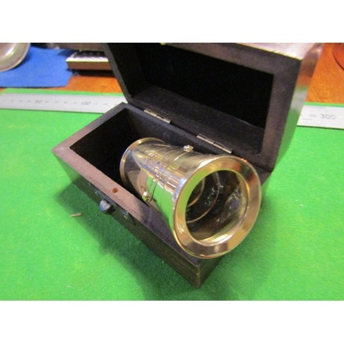 4391 - Retractable Brass Telescope with Original Hardwood Box