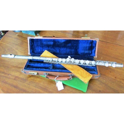 286 - Silver Plated Flute Complete with Original Leather Bound Carry Case
