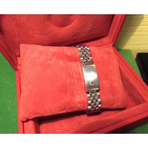 77 - Rolex Datejust Metal and White Gold Wristwatch Jubilee Bracelet Diamond Decorated Bezel Purchased by... 