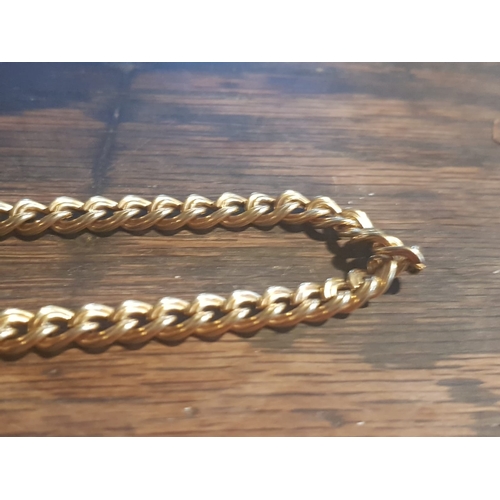 619 - Gold Filled Curb Link Chain Approximately 20 Inches Long