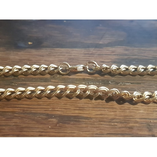 619 - Gold Filled Curb Link Chain Approximately 20 Inches Long