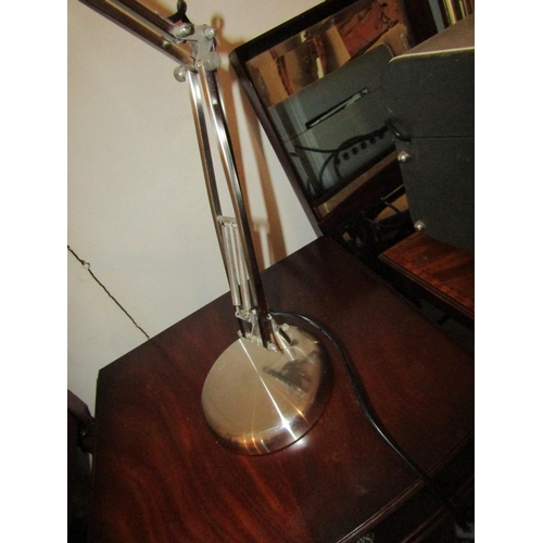 1018 - Chrome Plated Angle Poised Lamp Electrified Working Order