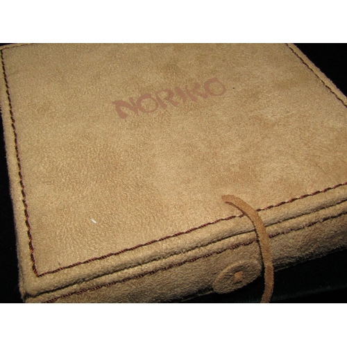 1036 - Noriko Pearls of Good Colour with Original Suede Line Presentation Case