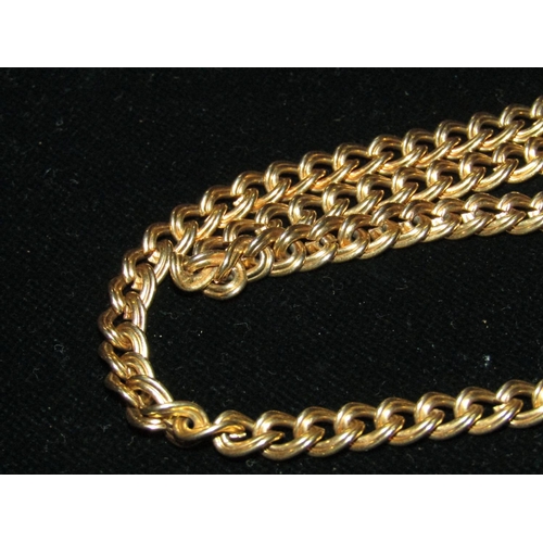 1042 - Antique Filled Gold Curb Link Chain