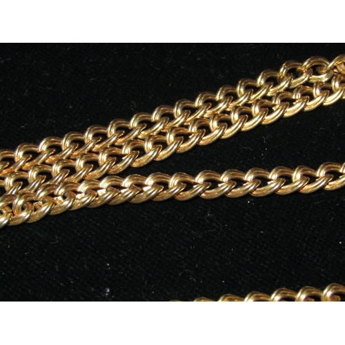 1042 - Antique Filled Gold Curb Link Chain