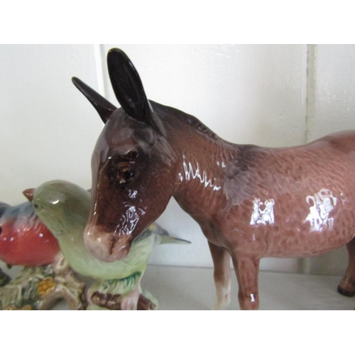 1136 - Beswick Fine Porcelain Figure of Donkey Approximately 5 Inches Wide Signed to Base