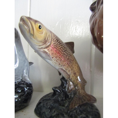 1139 - Beswick Fine Porcelain Figure of Trout Signed to Base with Number 1390 Approximately 4 Inches High