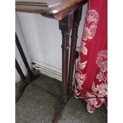 1156 - William IV Occasional Table Mahogany Approximately 14 Inches Wide x 26 Inches High