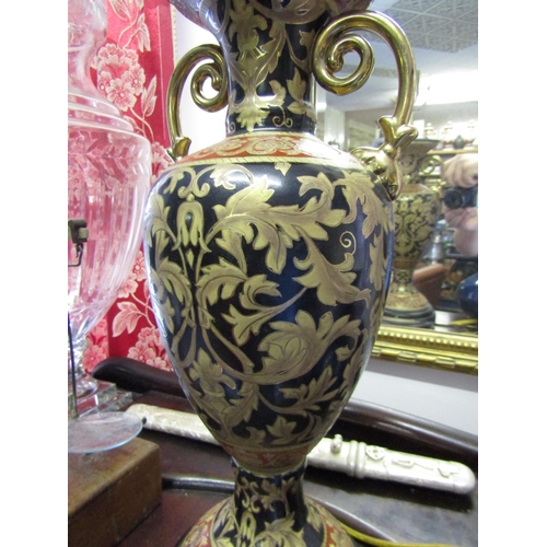 1159 - Gilt Decorated Urn Motif Table Lamp Approximately 18 Inches High