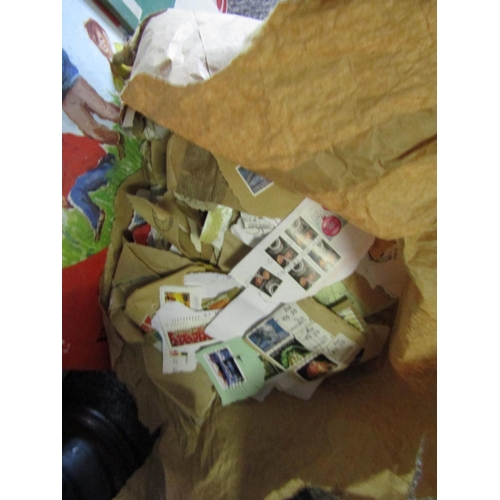 1161 - Large Collection of Old Postage Stamps contained within Brown Paper Bag