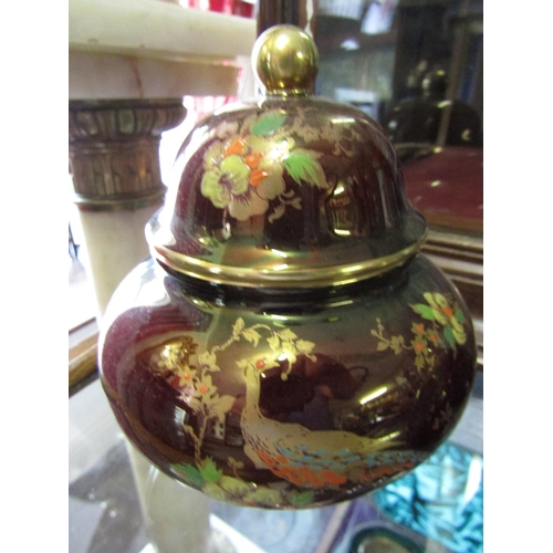 1174 - Three Pieces of Carltonware Gilt and Lustre Decorated Ashtray, Lighter and Bowl