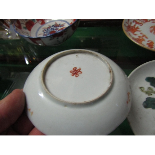 1191 - Three Chinese Dishes Largest Approximately 6 Inches Diameter and Imari Bowl Approximately 6 Inches D... 