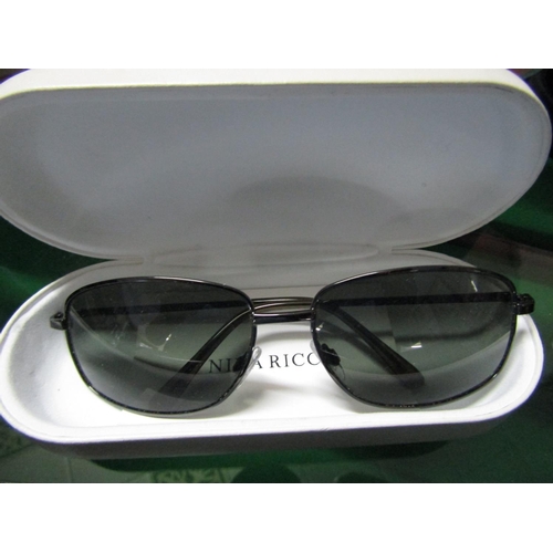 1202 - Three Pairs Cased Designer Ladies Dark Sunglasses in Cases