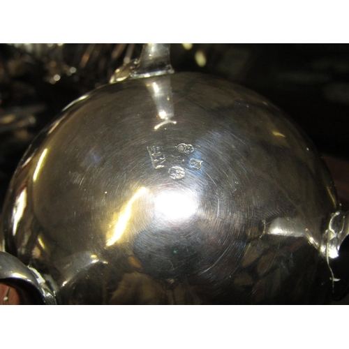 1222 - Antique Solid Silver Irish Bowl on Shaped Supports with Shell Motif Decoration Finely Chased and Mod... 