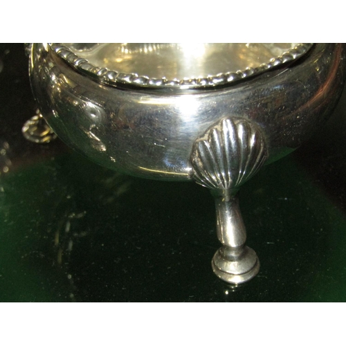 1236 - Set of Four Irish Antique Solid Silver Salts of Attractive Form by William Bond Hallmarks to Base Ea... 