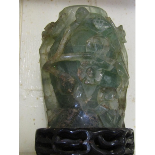 1268 - Carved Jade Sculpture Approximately 9 Inches High