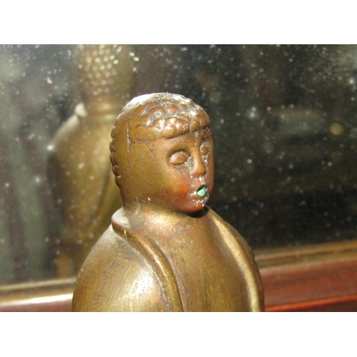 1287 - Bronze Sculpture Seated Figure Approximately 5 Inches High