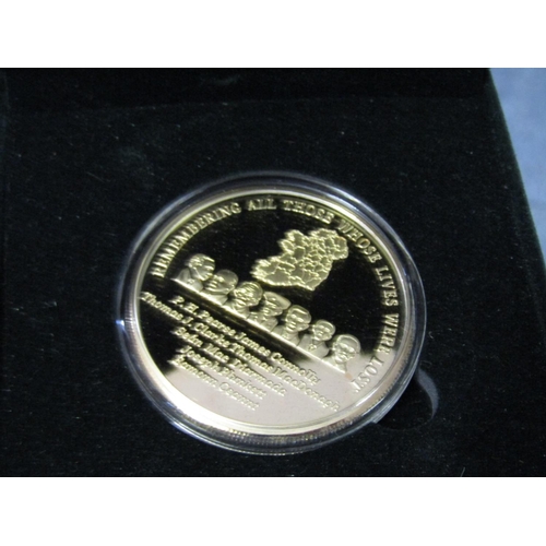 1310 - 1916 Silver Gilt Commemorative Coin and Irish Solid Silver Coin Millennium Commemoration