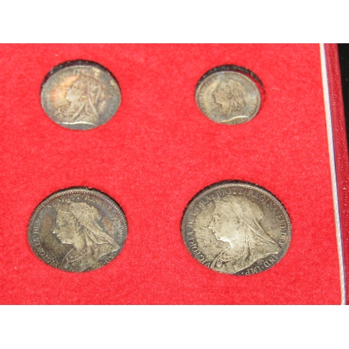 1317 - Maundy Set Dated 1900 Uncirculated contained within Presentation Case