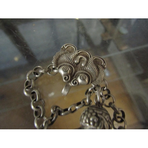 145 - Persian Sensor with Chain Solid Silver