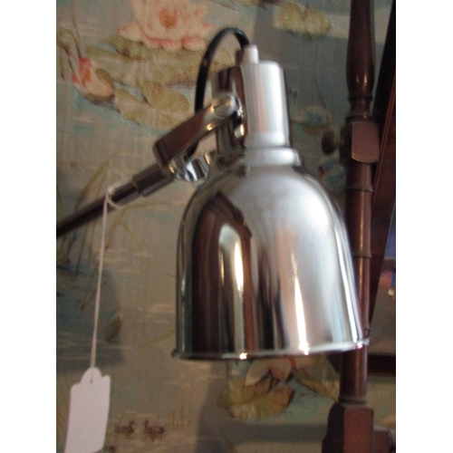 1459 - Chrome Plated Angle Poised Lamp Electrified Working Order Good Condition