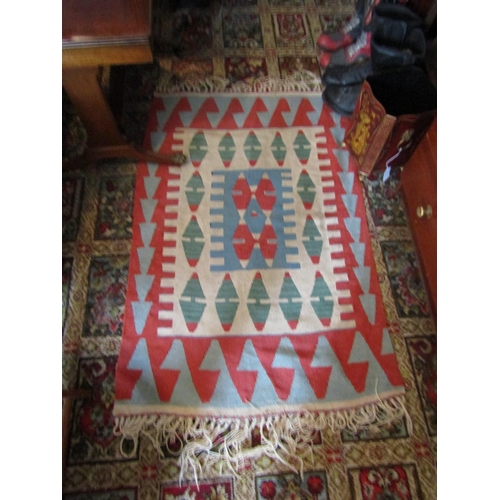 1507 - Persian Rug Pale Blue Ground Approximately 5ft Long  x 3ft Wide