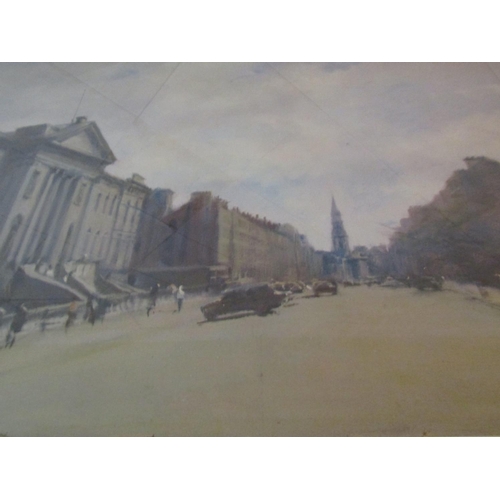 1512 - Thomas Ryan Fine Art Collectors Print Dublin Scene Signed Lower Right Approximately 22 Inches High x... 