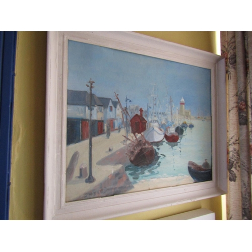 1513 - Joyce Duffy Howth Harbour Oil on Board Approximately 16 Inches High x 20 Inches Wide Signed Lower Ri... 