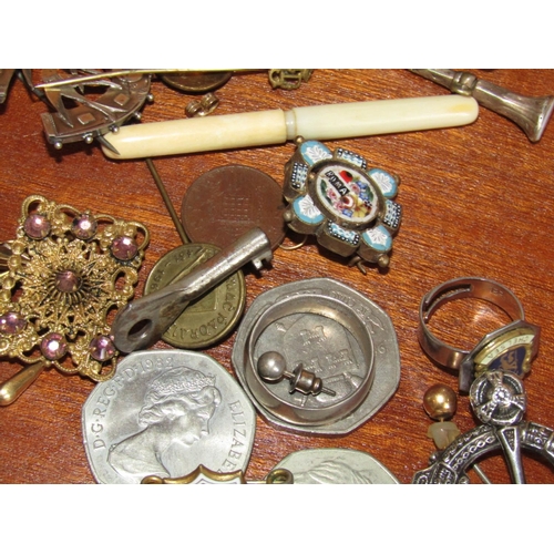 1549 - Collection of Various Items including Brooches Quantity As Photographed