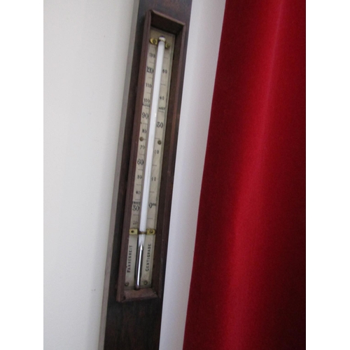 169 - Rare Irish Dublin Regency Stick Barometer Good Original Condition Mahogany with Walnut Approximately... 