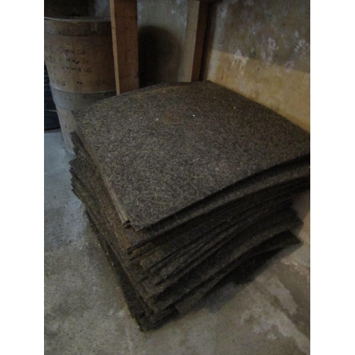 1912 - Quantity of Various Felt Floor Tiles Each Tile Approximately 60 Inches Square