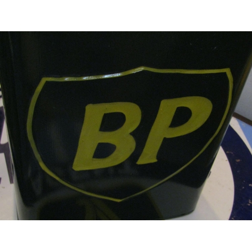 203 - BP Petrol Jerry Can with Solid Brass BP Decorated Screw Cap Approximately 15 Inches High