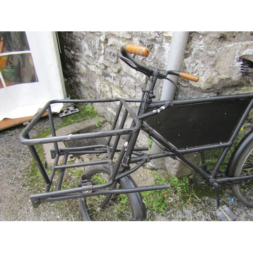 306 - Old Shop Bike with Leather Saddle Good Condition