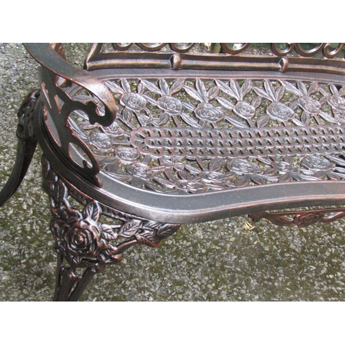 308 - Two Seater Garden Bench Cast Metal