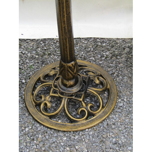 314 - Cast Iron Bird Bath with Avian Motif Decoration Approximately 34 Inches High