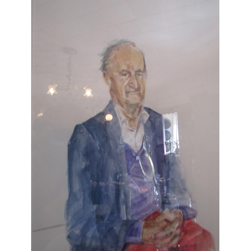 320 - Michelle Boyle Portrait of Thomas Pakenham Watercolour Approximately 26 Inches High x 20 Inches High... 