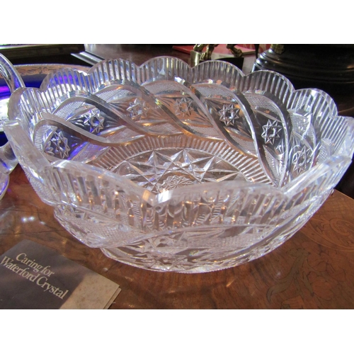 332 - Two Pieces of Waterford Crystal Bowl and Jug Good Original Condition Largest Approximately 9 Inches ... 