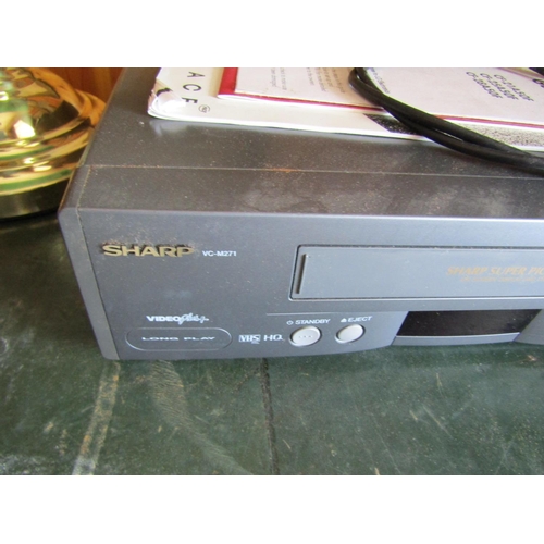 350 - Television and Video Cassette Player with Various Remote Controls