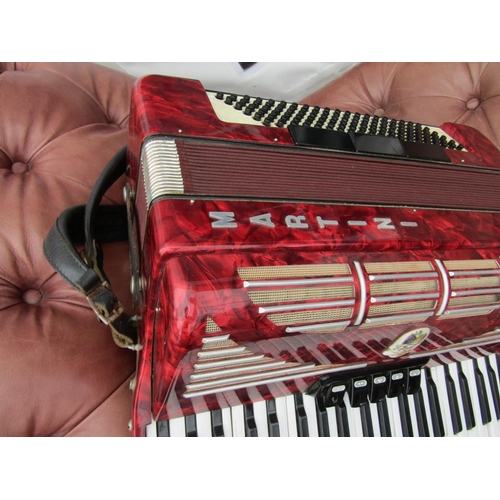 370 - Martini Piano Accordion Good Original Condition