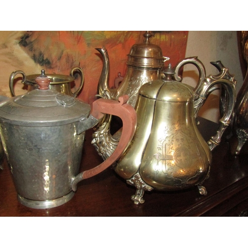 393 - Collection of Various Antique Silver Plate including Entre Dish Tureen Spoon and Others Quantity As... 