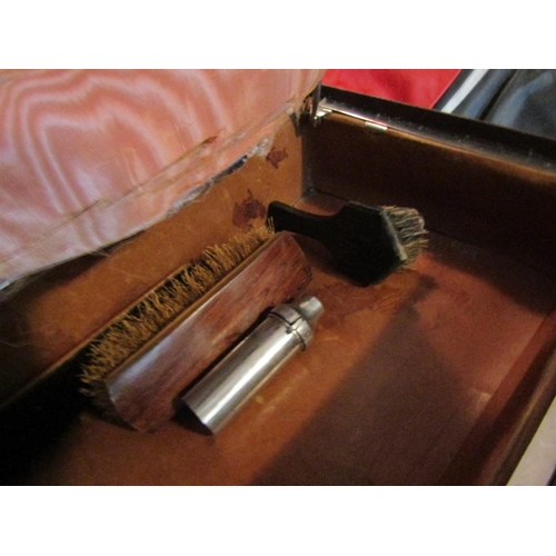 475 - Dr. Slattery's Travelling Case Leatherbound with Fitted Interior Various Glass Comportments