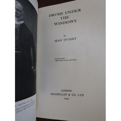 573 - Sean O'Casey Drums Under the Window Published 1945 London MacMillan & Co