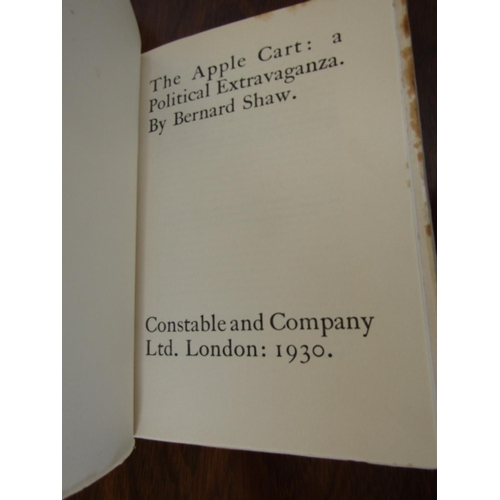 574 - George Bernard Shaw John Bulls Other Island and The Apple Cart A Political Extravaganza Published Co... 