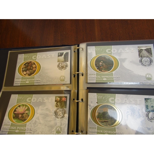 577 - Benham Silk Millennium Collection First Day Covers Album Completed Approximately 68 in Collection